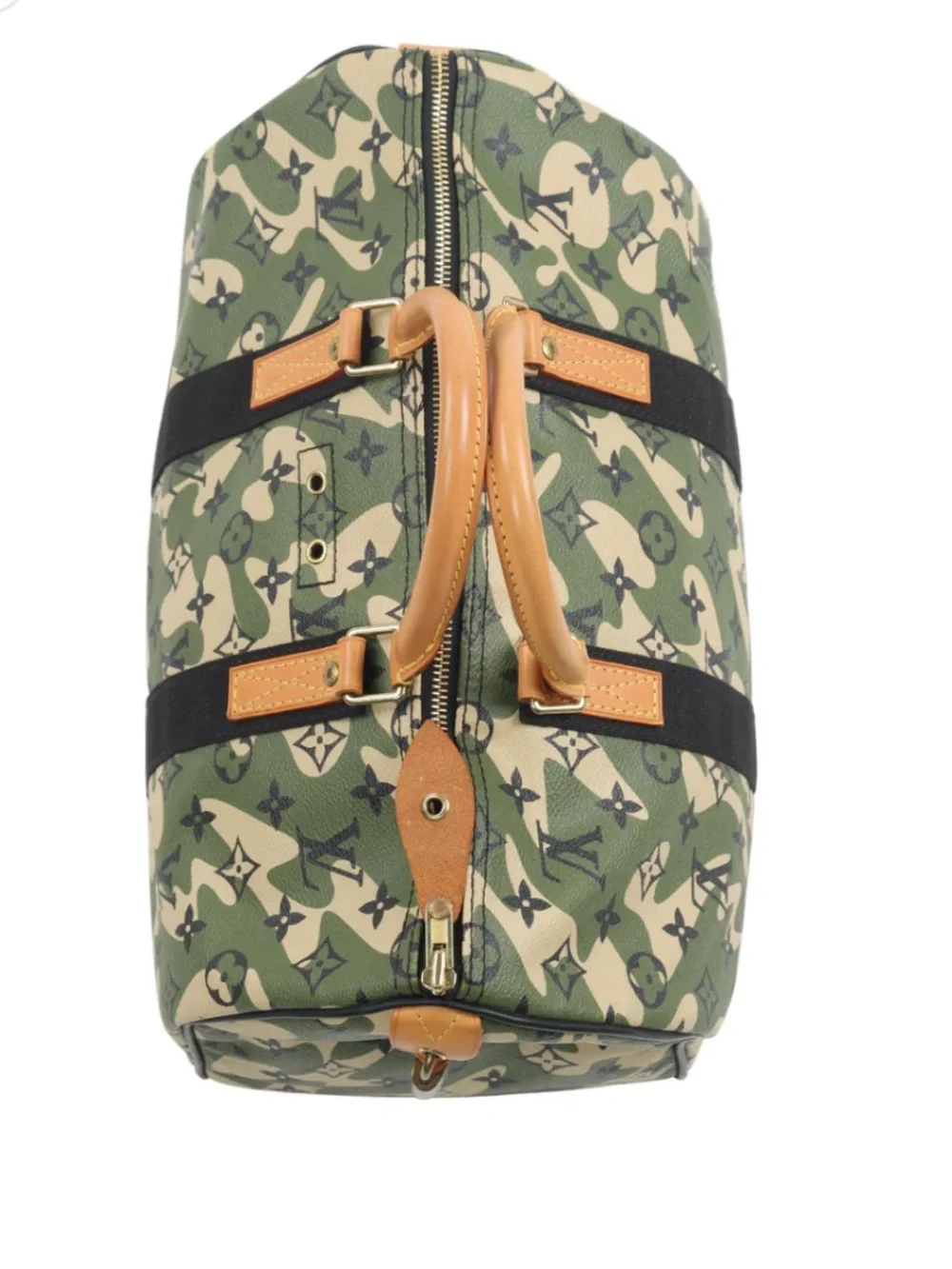Louis Vuitton Camo Monogram Duffel in Green and Tan